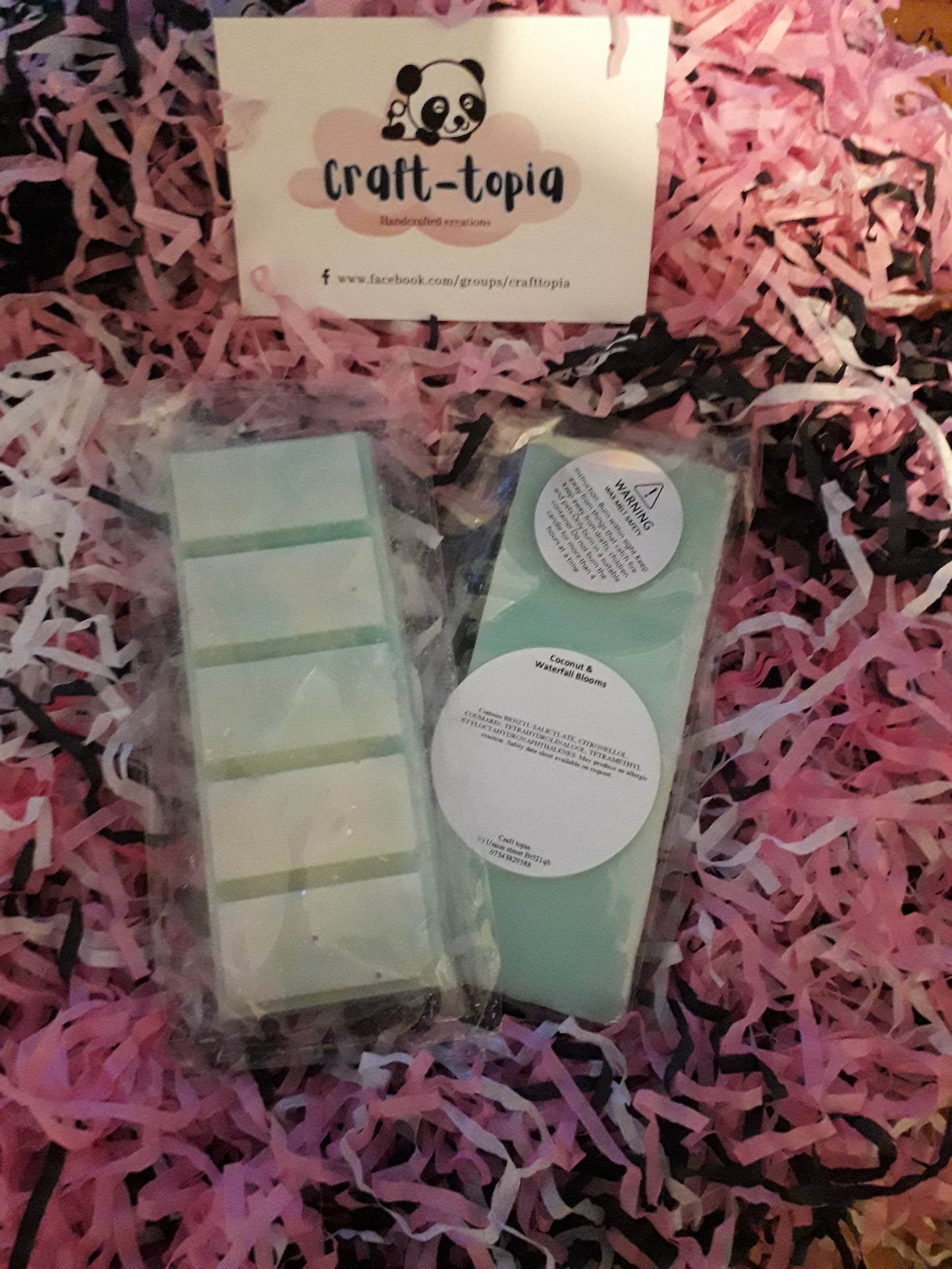 coconut and waterfall blooms snap bar