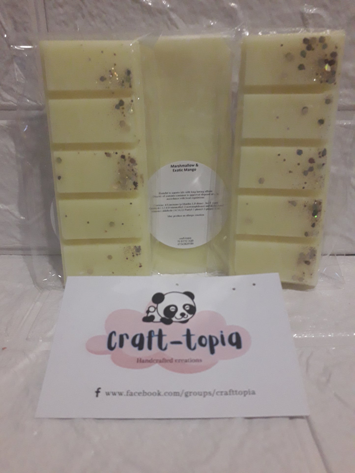 marshmallow and exotic mango snap bar