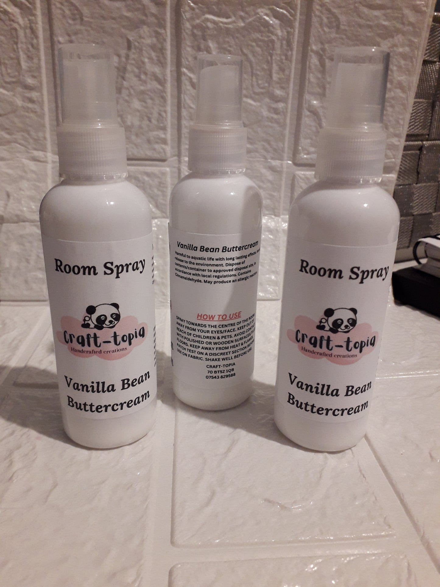 vanilla bean buttercream room spray