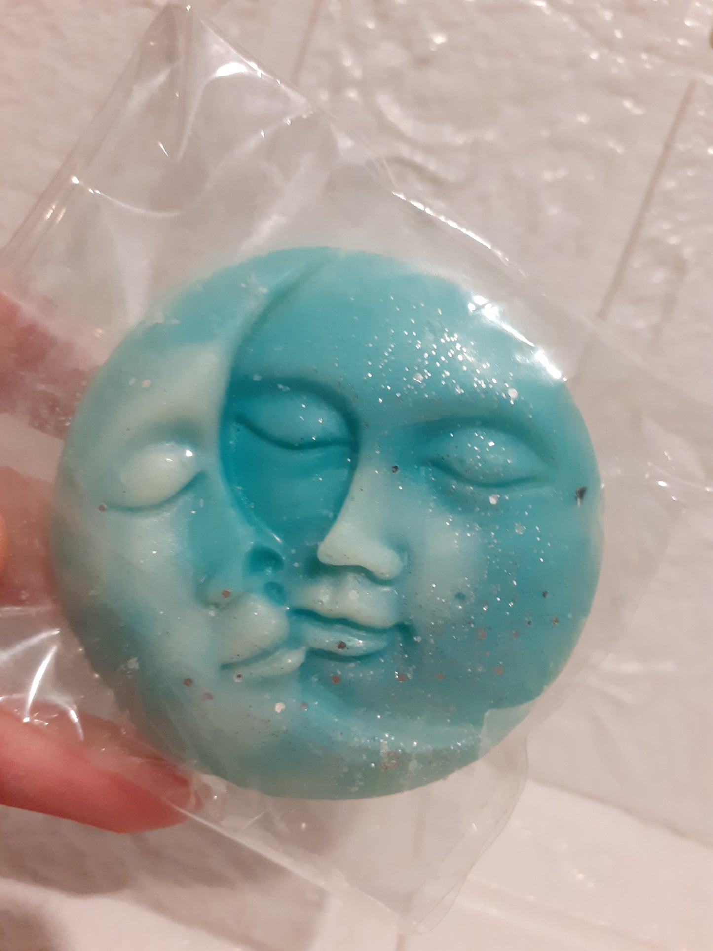 moon and sun face wax melt shapes