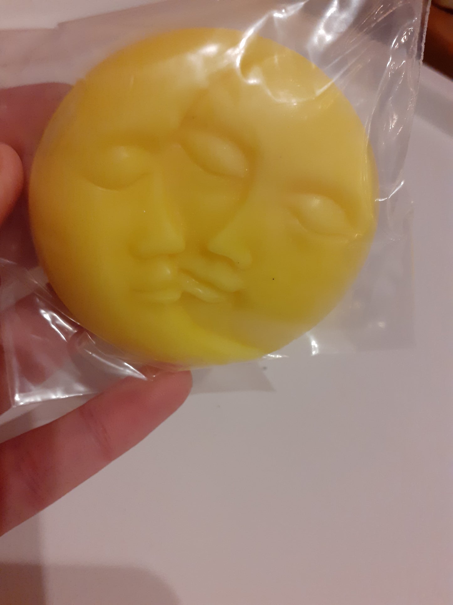 moon and sun face wax melt shapes