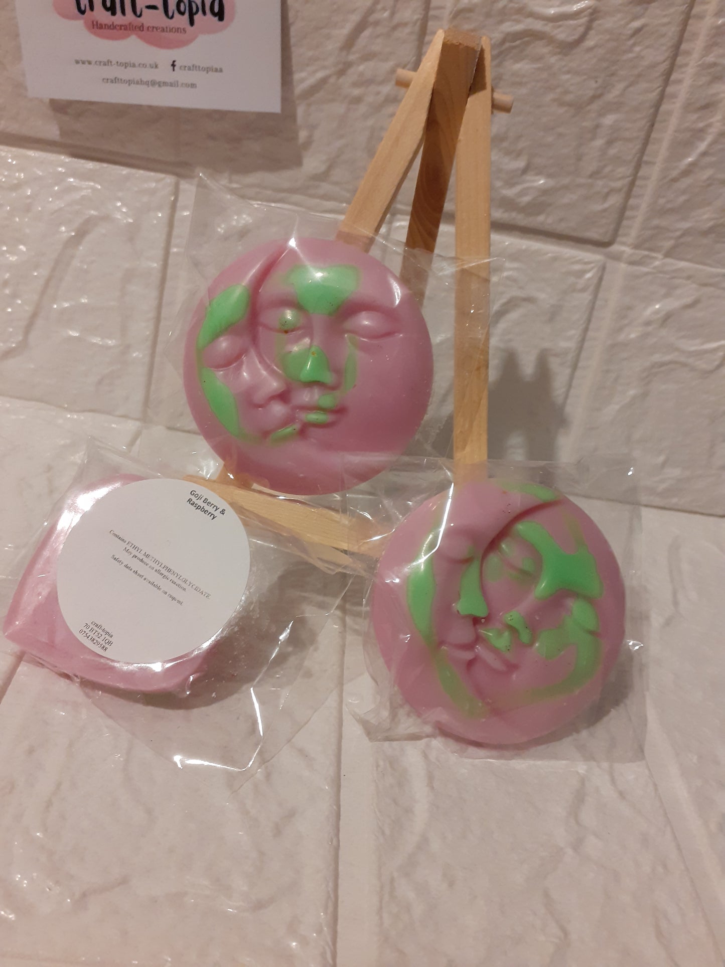 moon and sun face wax melt shapes
