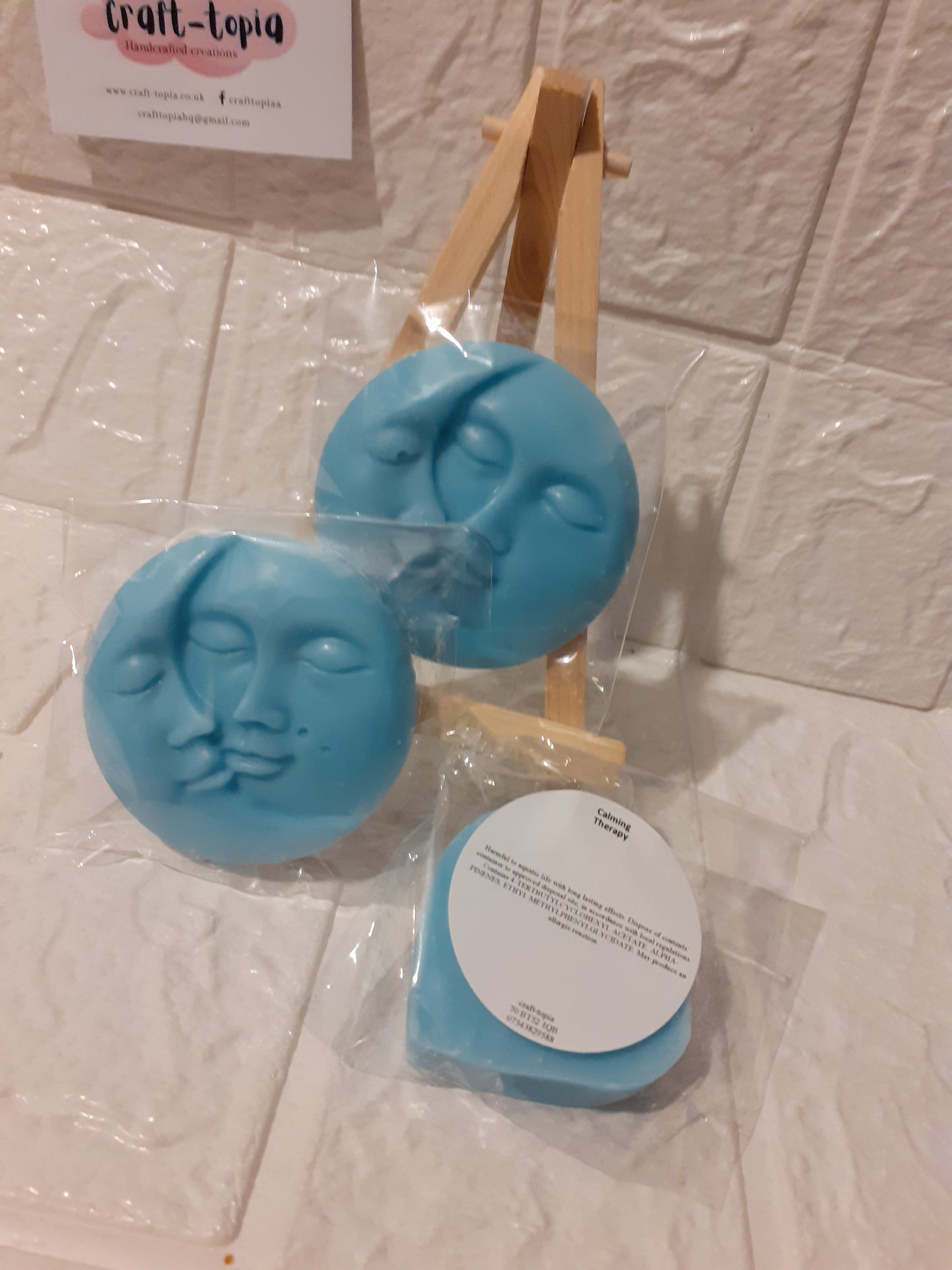 moon and sun face wax melt shapes