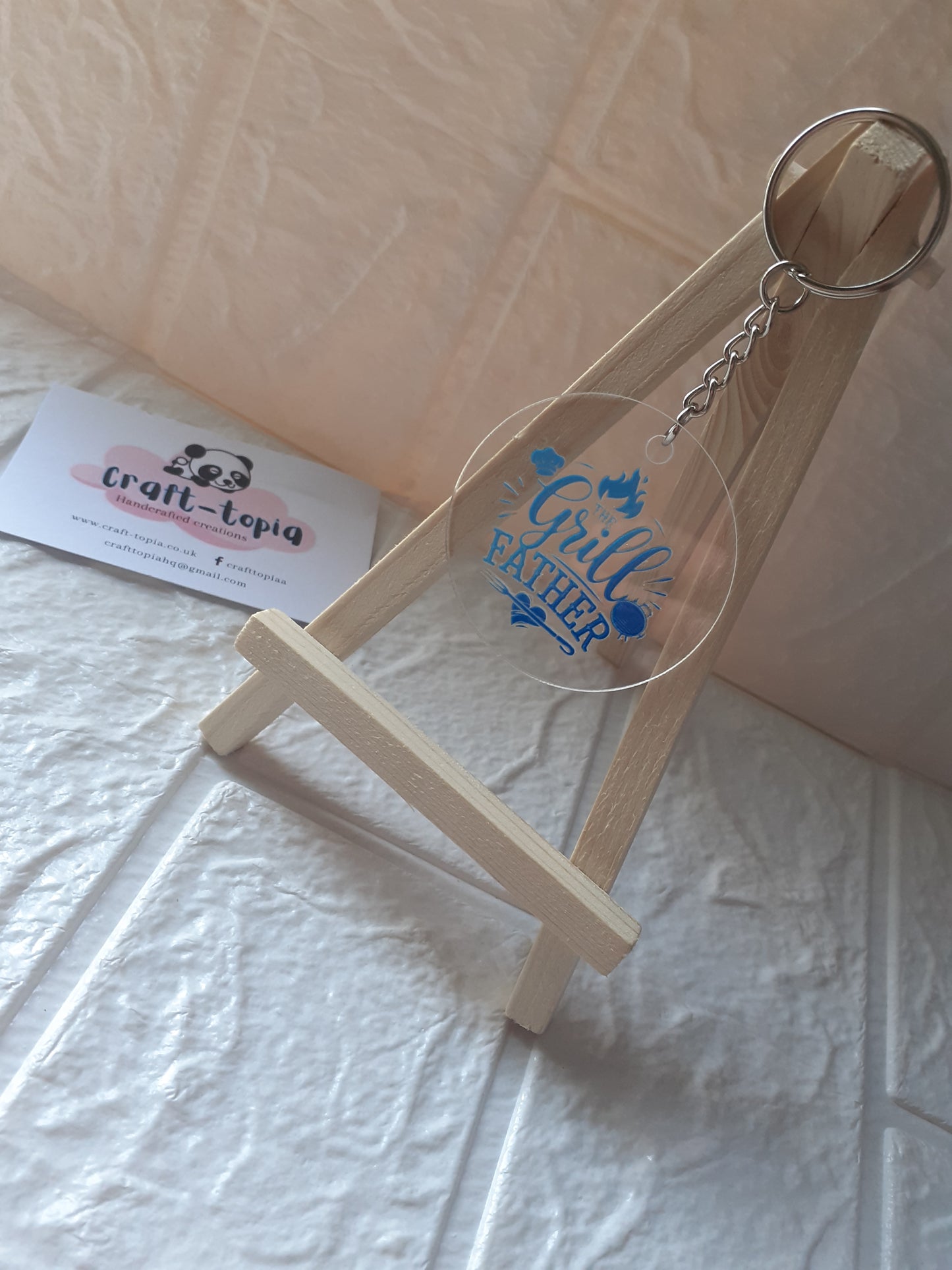 the grill father keychain