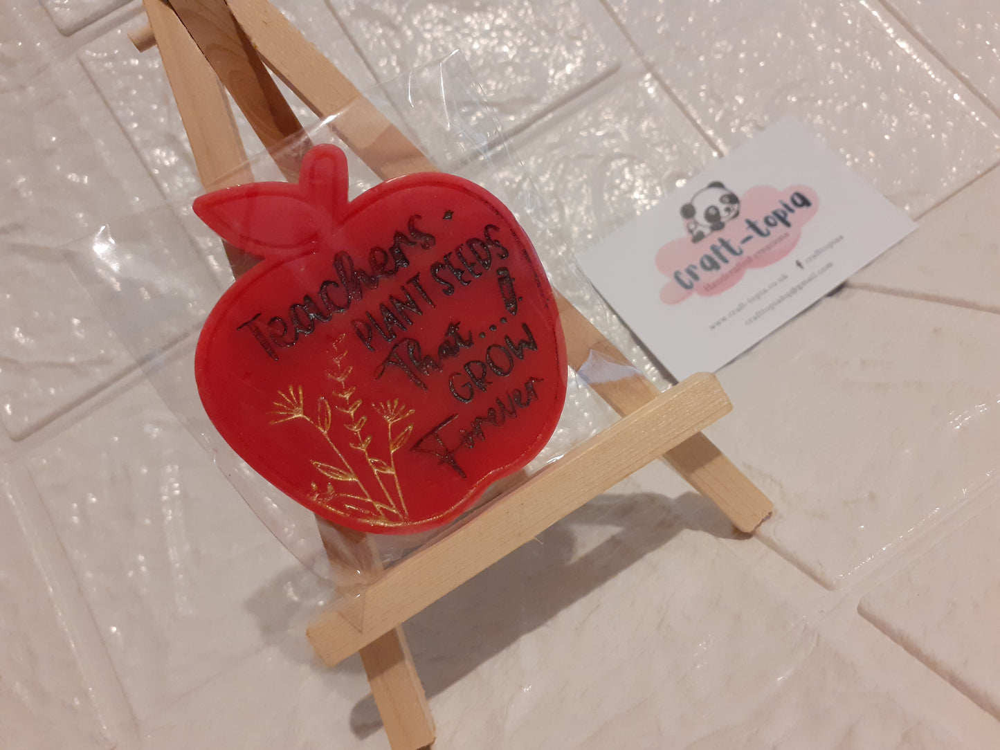 teachers plant seeds that grow forever apple wax melt