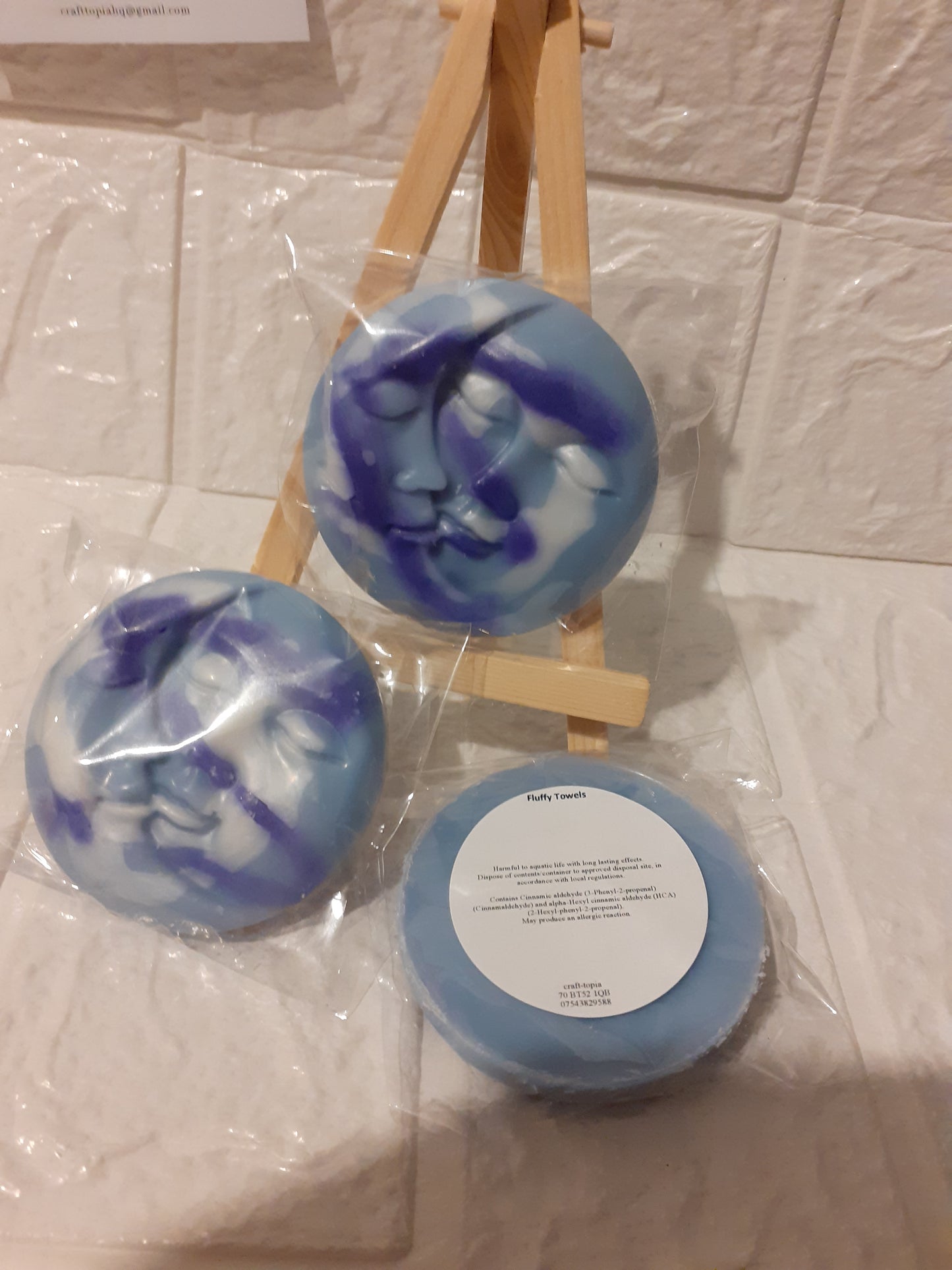 moon and sun face wax melt shapes