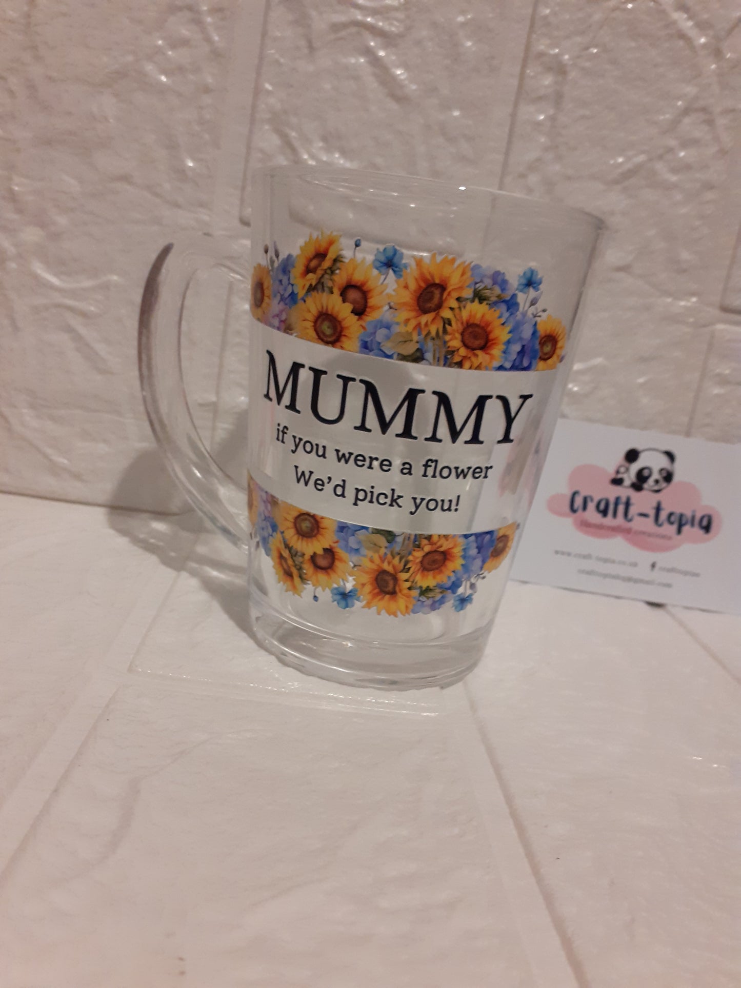 mummy glass mug