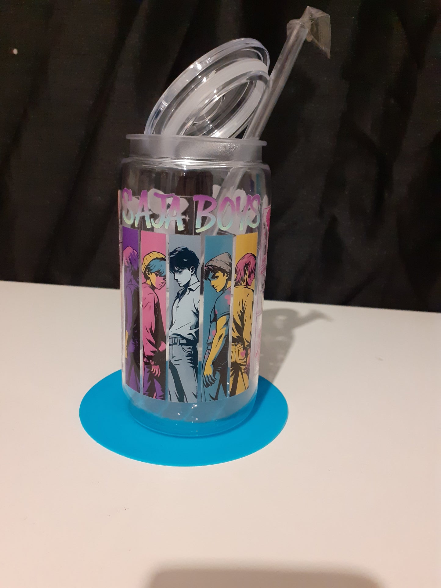 saja boys clear plastic libbey