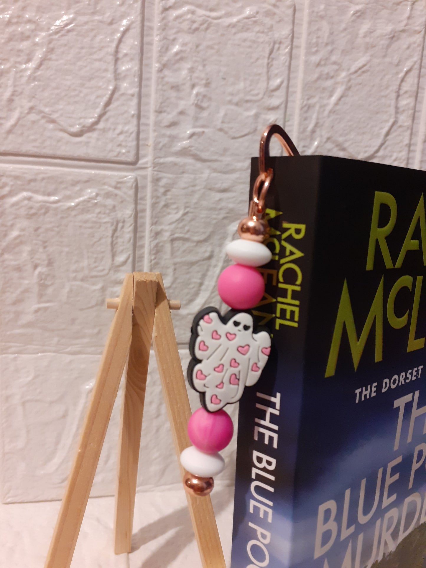 rose gold ghost bookmark