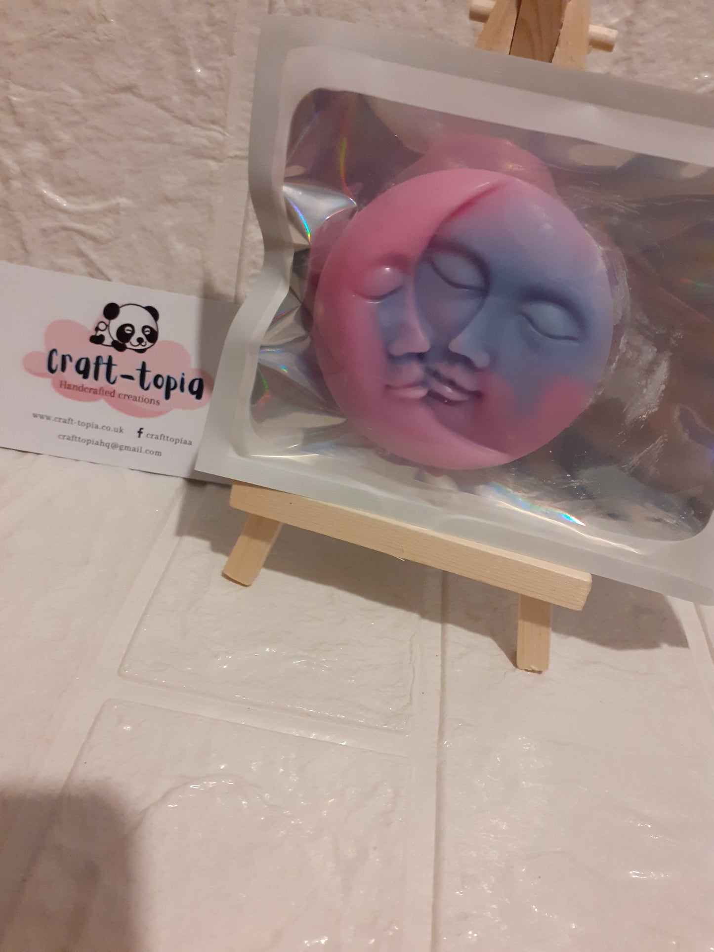 moon and sun face wax melt shapes