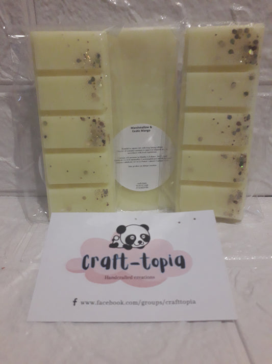 marshmallow and exotic mango snap bar