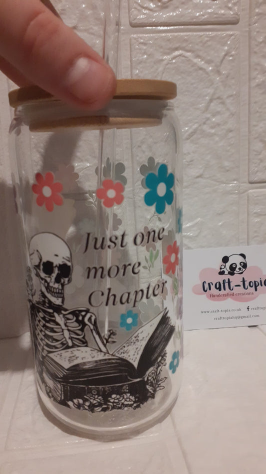 just one more chapter 16oz libbey glass