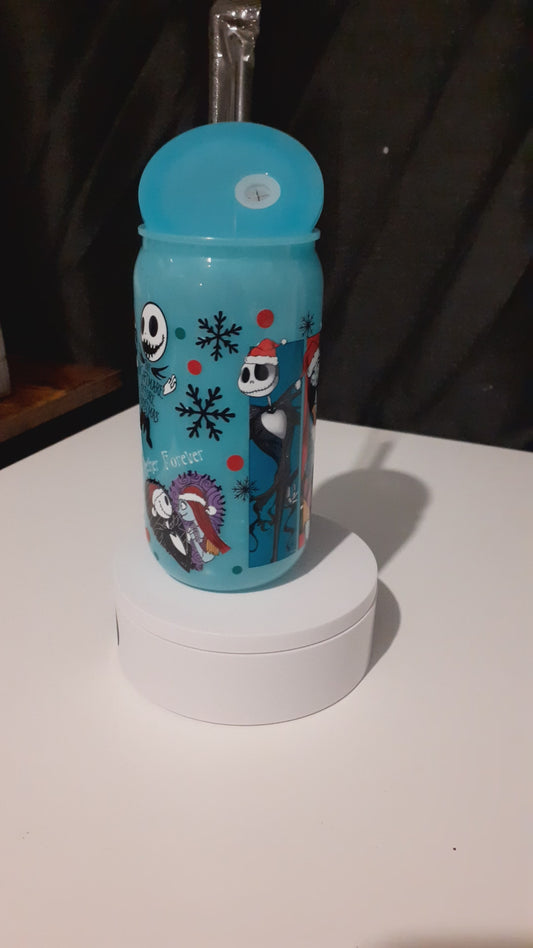 jack and sally blue acrylic libbey