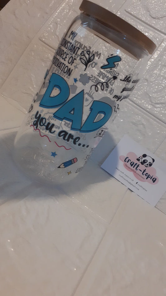 dad you are ... 160z libbey glass
