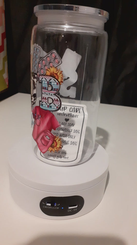 scrub life plastic 16oz libbey cup