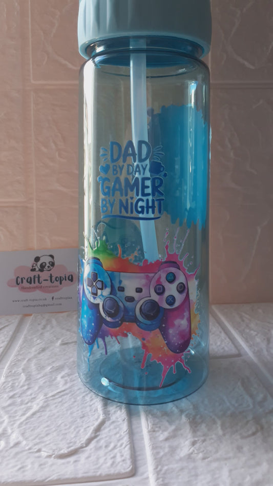 gamer dad water bottle
