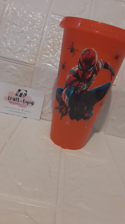 24oz red spider cold cup.