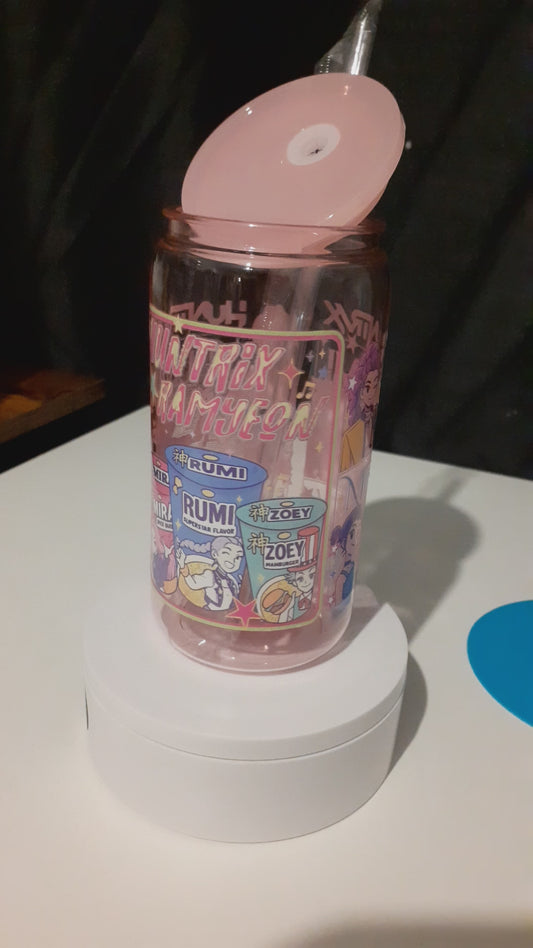 huntrix pink plastic libbey