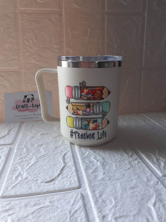 #teacher life thermal mug