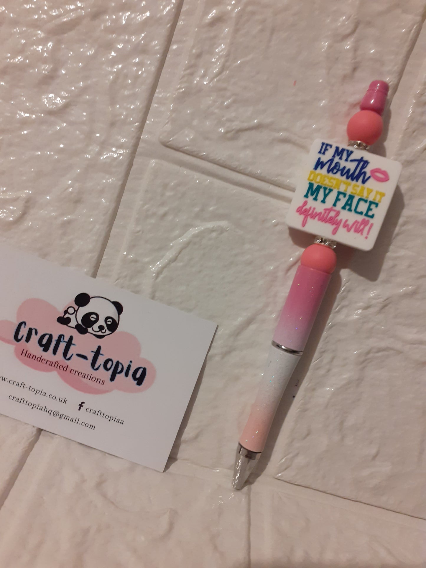 If my mouth doesn't say it pen
