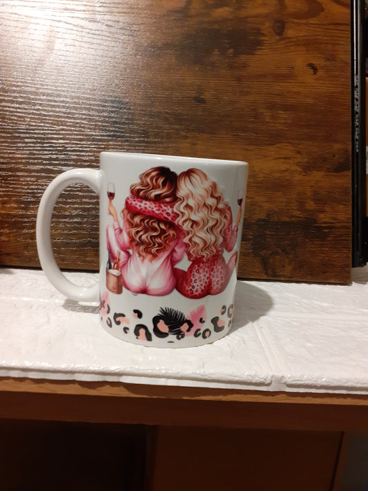 i wish you live next door bestie mug