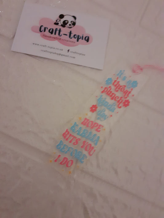 throat punch bookmark