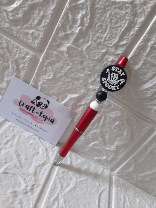 red stay spooky pen