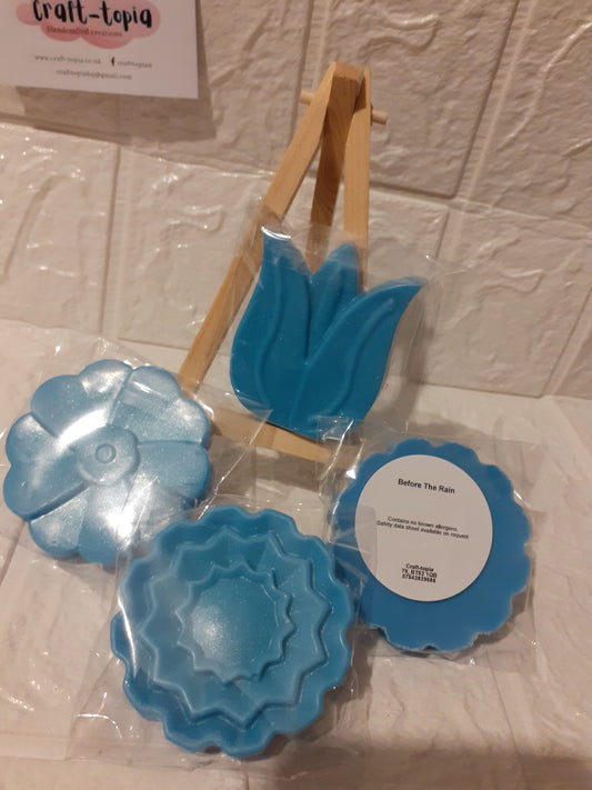 large flower wax melt shape