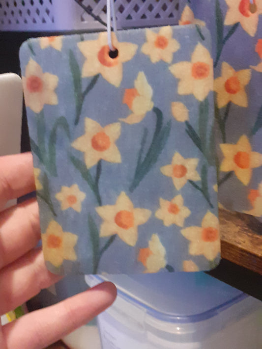 daffodil design hanging freshener
