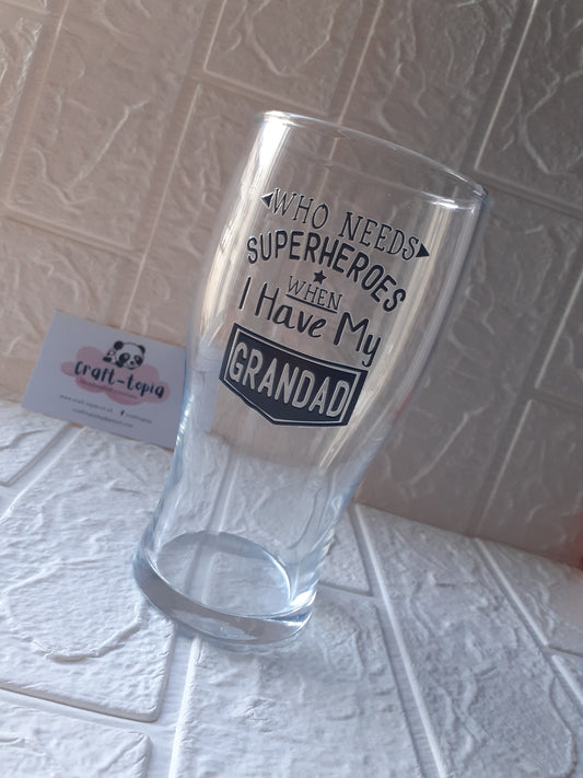 grandad pint glass