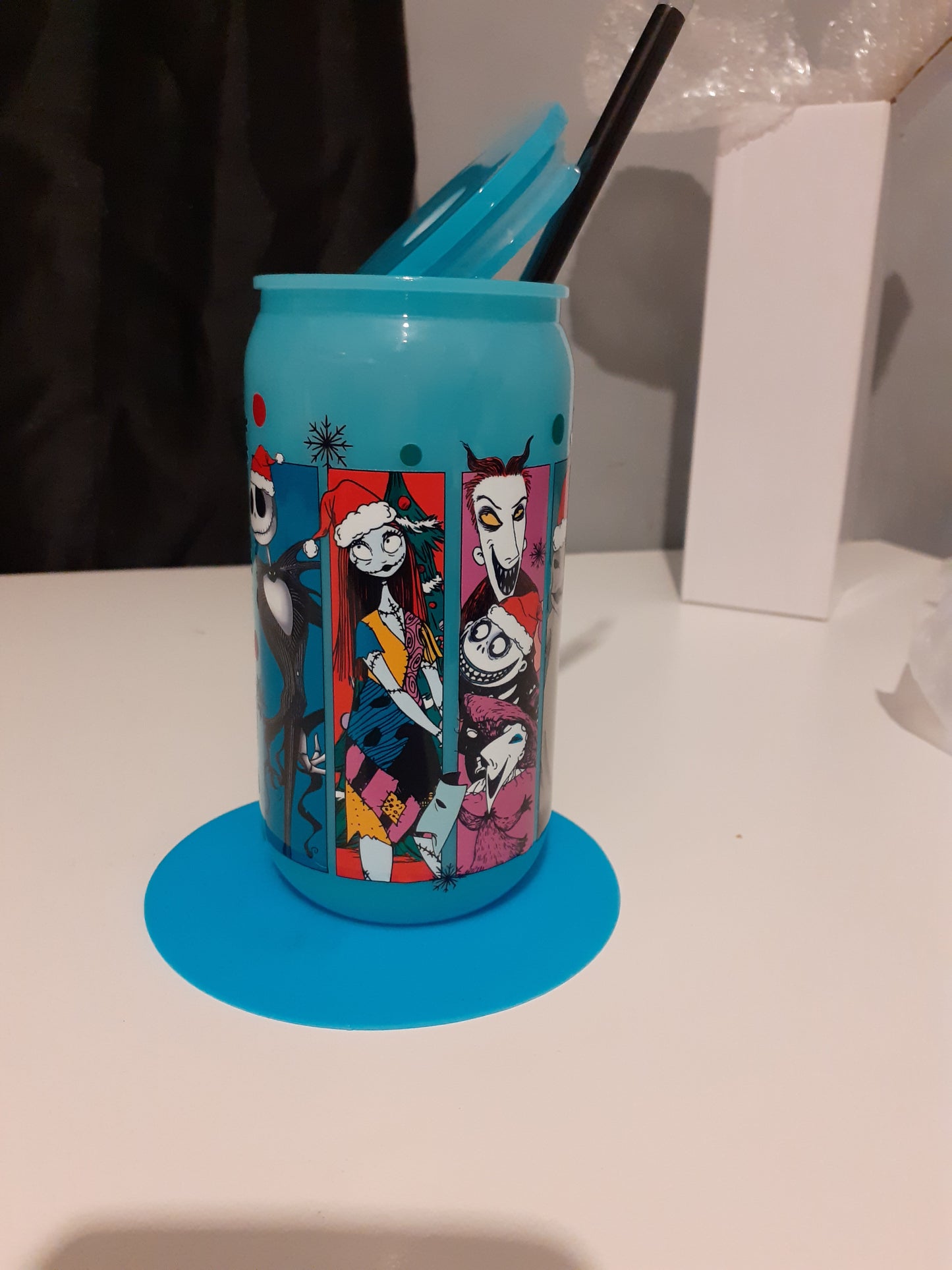 jack and sally blue acrylic libbey