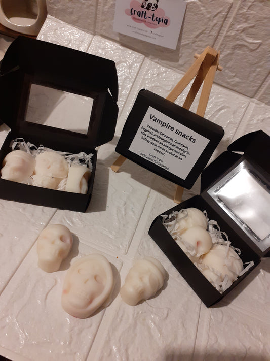 vampire snack bleeding skull heads