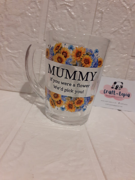 mummy glass mug