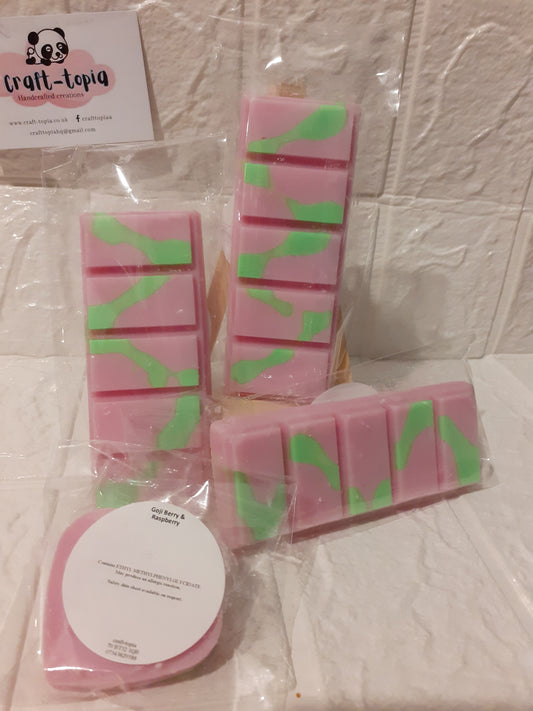 goji berry and raspberry snapbar