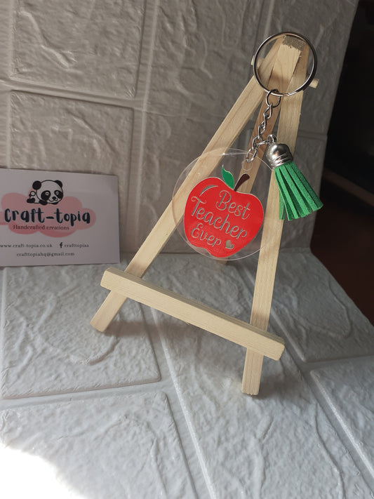 best teacher ever keychain