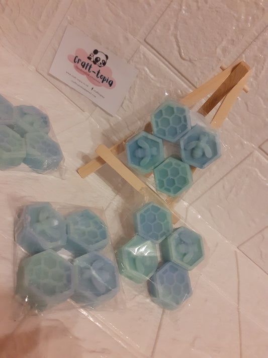 mini bee & honeycombs