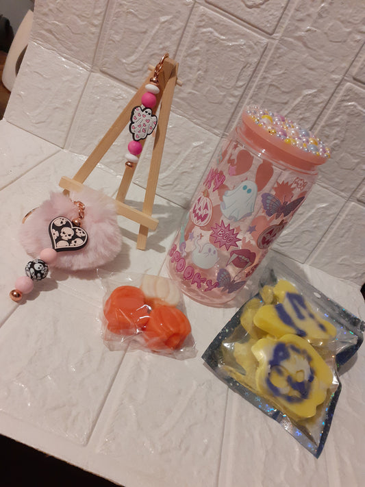 pretty in pink halloween gift set